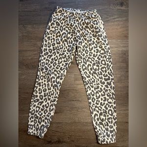 cheetah print sweatpants!